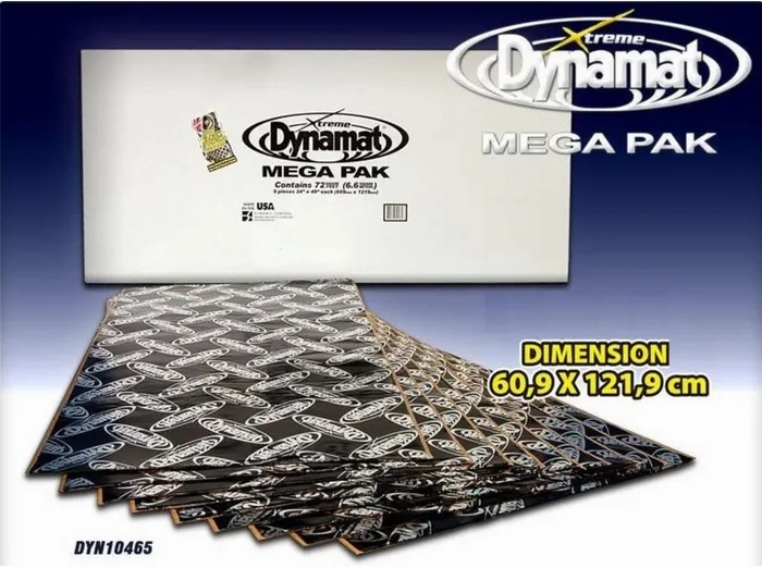 DYNAMAT XTREME MEGA PACK SOUND DEADENING (609MM x 1219MM x 1.72MM) - 9 SHEET PACK