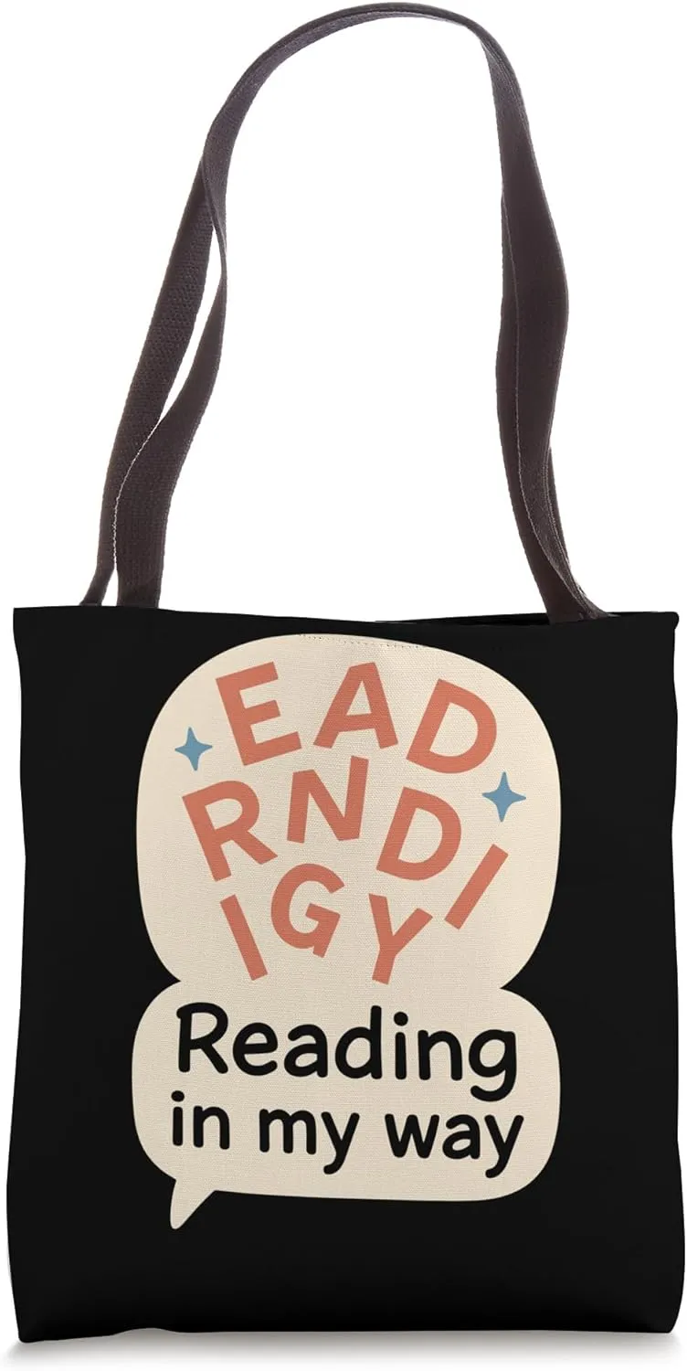 Dyslexia Awareness Neurodiverse Pride Learning Difference Tote Bag