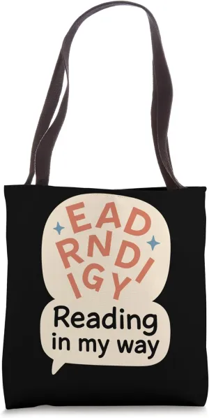 Dyslexia Awareness Neurodiverse Pride Learning Difference Tote Bag