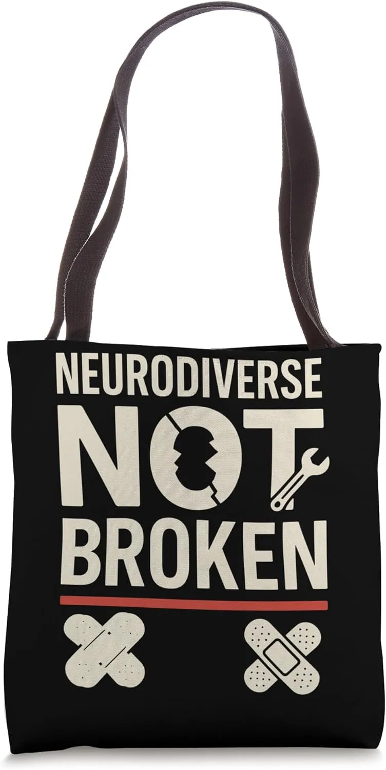 Dyslexia Awareness Neurodiverse Pride Learning Difference Tote Bag
