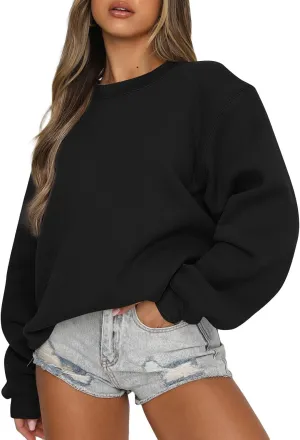EFAN Womens Oversized Sweatshirts Crewneck y2k Hoodies Fall Fashion Outfits Teen Girls Cute Sweater 2025 Winter Clothes