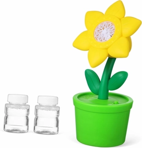 Electric Bubble Machine Sunflower Shape Bubble Blower for Parties Boys and Girls Toy