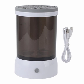 Electric Cosmetic Brush Cleaner,USB Quick Dry Automatic Spinner Brush Cleaner Makeup Brush Cleaner Machine for Makeup Enthusiasts Makeup Artists Alike (Grey)