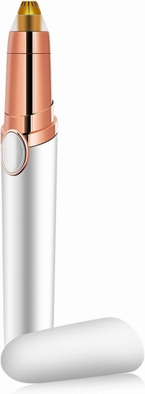 Electric Eyebrow Razor, Rechargeable Eyebrow Hair Remover Trimmer for Women Men, Instant and Painless Hair Removal for Face Lips Nose Facial Hair White