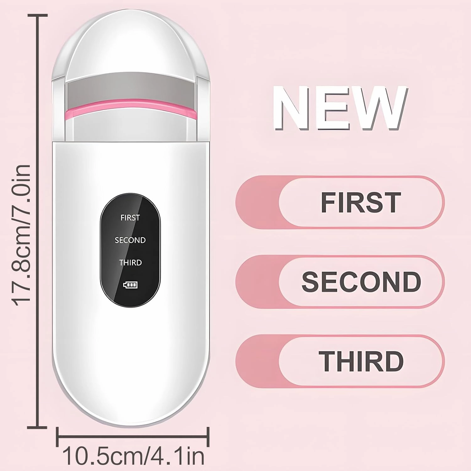 Electric Heated Eyelash Curlers, 2024 New 2-in-1 Curling & Perming Rechargeable Lash Curler, Portable Electric Eyelash Curler, Long-Lasting Styling Eyelash Curler, Great for Women (1PCS)