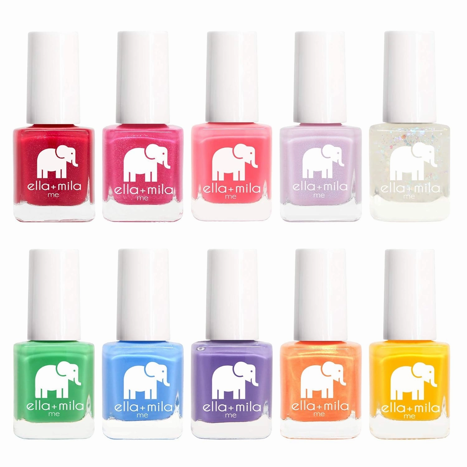 ella mila Professional Nail Polish Set - Quick Dry Nail Polish - Long-Lasting & Chip Resistant Nail Polish Kit (Me Collection - 10 Pack - 0.24 fl oz each)