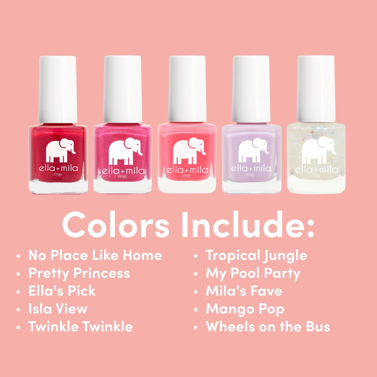 ella mila Professional Nail Polish Set - Quick Dry Nail Polish - Long-Lasting & Chip Resistant Nail Polish Kit (Me Collection - 10 Pack - 0.24 fl oz each)