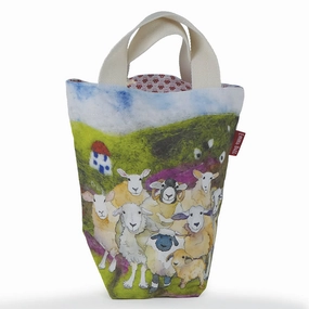 Emma Ball Small Bucket Bag : Felted Sheep
