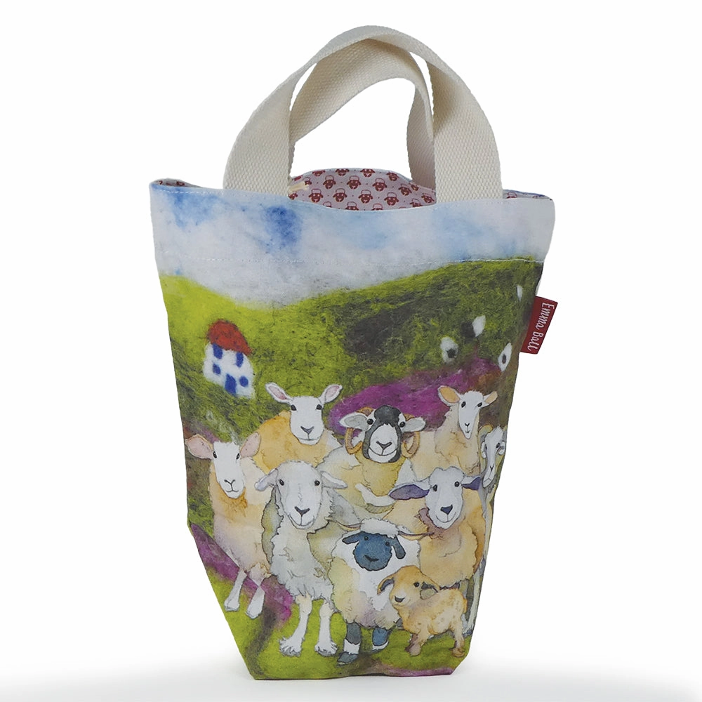 Emma Ball Small Bucket Bag : Felted Sheep