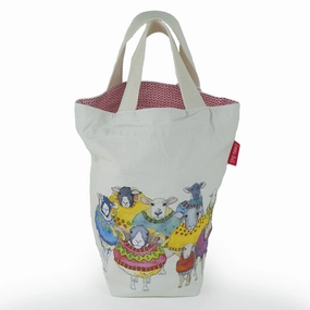 Emma Ball Small Bucket Bag : Sheep in Sweaters