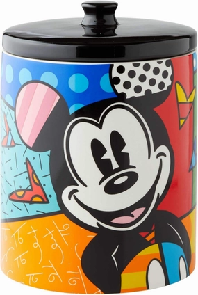 Enesco 6004975 Disney by Britto Mickey Mouse Cookie Jar Canister, 9.5 Inch, Multicolor
