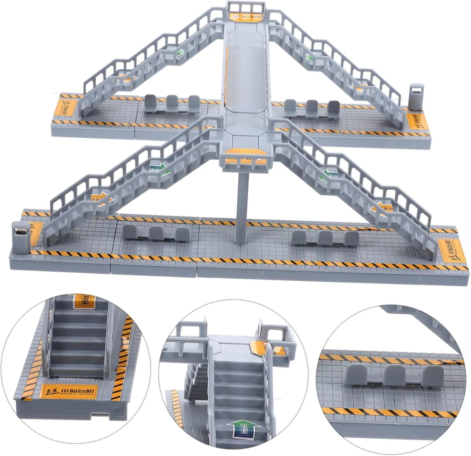 ERINGOGO 2 Sets Bridge Model Table Footbridges Decoration DIY Table Material Mini Footbridge Plastic Bridge Building Set Scale Decor Home Ornament