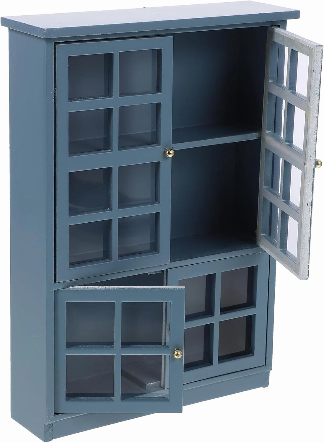 ERINGOGO Decorative Mini House Cabinet Cooking Table Doll House Small Cabinet Show Cabinet Pretend Kitchen Miniature Cabinet Bookshelf Wooden Cabinet Furniture Cabinet House
