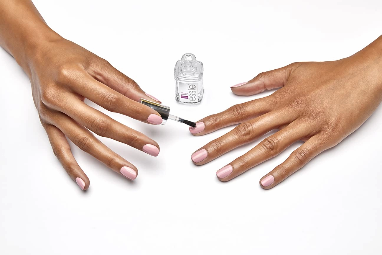 essie Nail Care, 8-Free Vegan, Speed Setter Top Coat, quick-dry nail polish, 0.46 fl oz