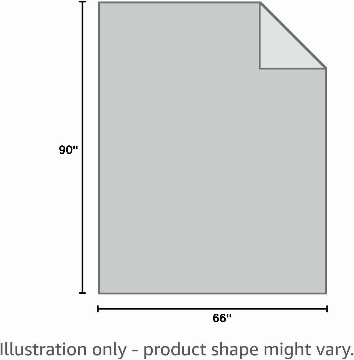 EUROTEX 100% Cotton Twin Size Blanket - Soft Breathable and Lightweight for Summer, Spring and Fall - Herringbone Weave for Couch, Sofa (Grey, 66x90 in)