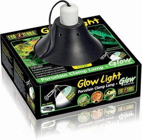 Exo Terra Reptile Dome Light Fixture - 10 Inch Porcelain Clamp Lamp for Deep Heat and Light, Perfect for Reptile Terrarium