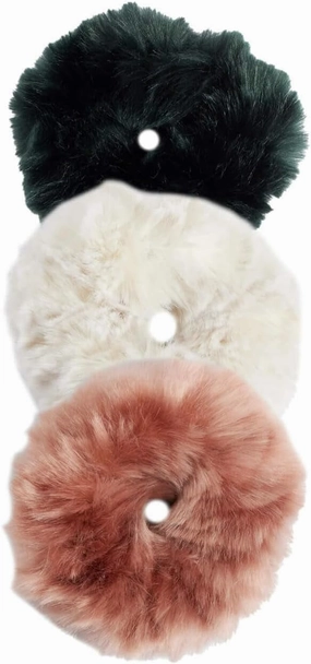 Fabulous-Furs Donna Salyers Couture Faux Fur Scrunchie Set