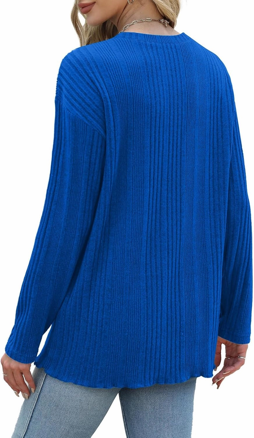 Fall Tshirts Shirts for Women 2024 Casual Knit Long Sleeve Pullover Tops Round Neck Lightweight Sweaters Blouse