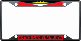 Fastasticdeals Antigua and Barbuda Flag Country License Plate Frame Tag Holder Cover