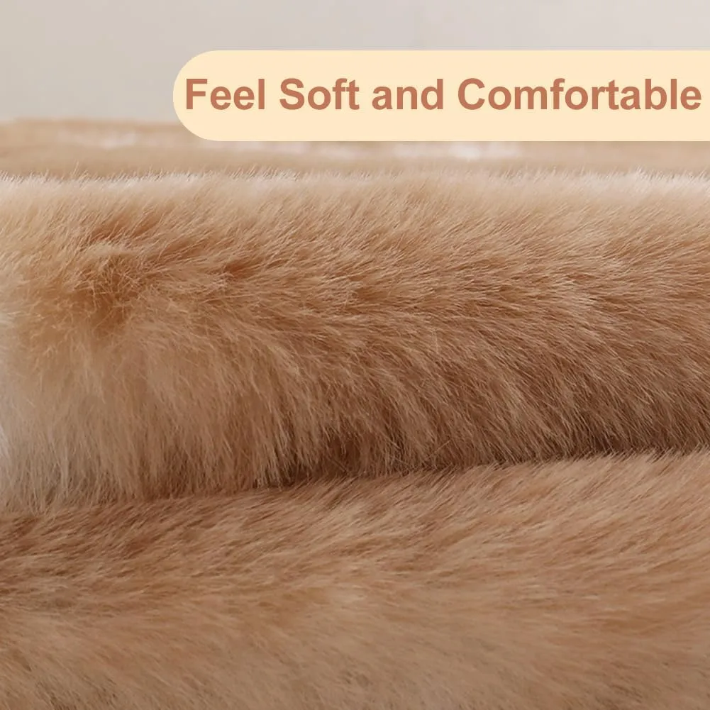 Faux Sheepskin Car Seat Cover Full Set, Black Fluffy Cute Thin Car Seat Covers for Fuzzy Soft Auto Universal Plush Vehicle Seat Protector Woman Pad Accessories 3Pcs Black