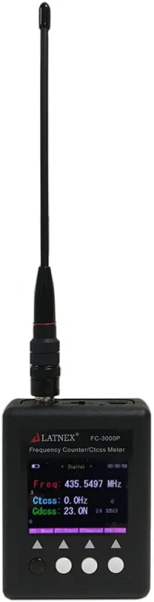 FC-3000P Ham Radio CB Frequency Counter 27Mhz-3000Mhz - High Sensitivity with CTCCSS DCS Decoder for The VHF & UHF - CB Continuous Carrier Signal, Walkie-Talkies, DMR Radio Transceivers