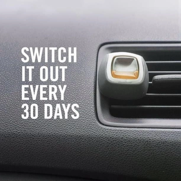 Febreze Car Vent Clip Air Freshener, Odor Eliminator for Up to 30 Days Freshness, 2 Clips (Fresh Leaves)
