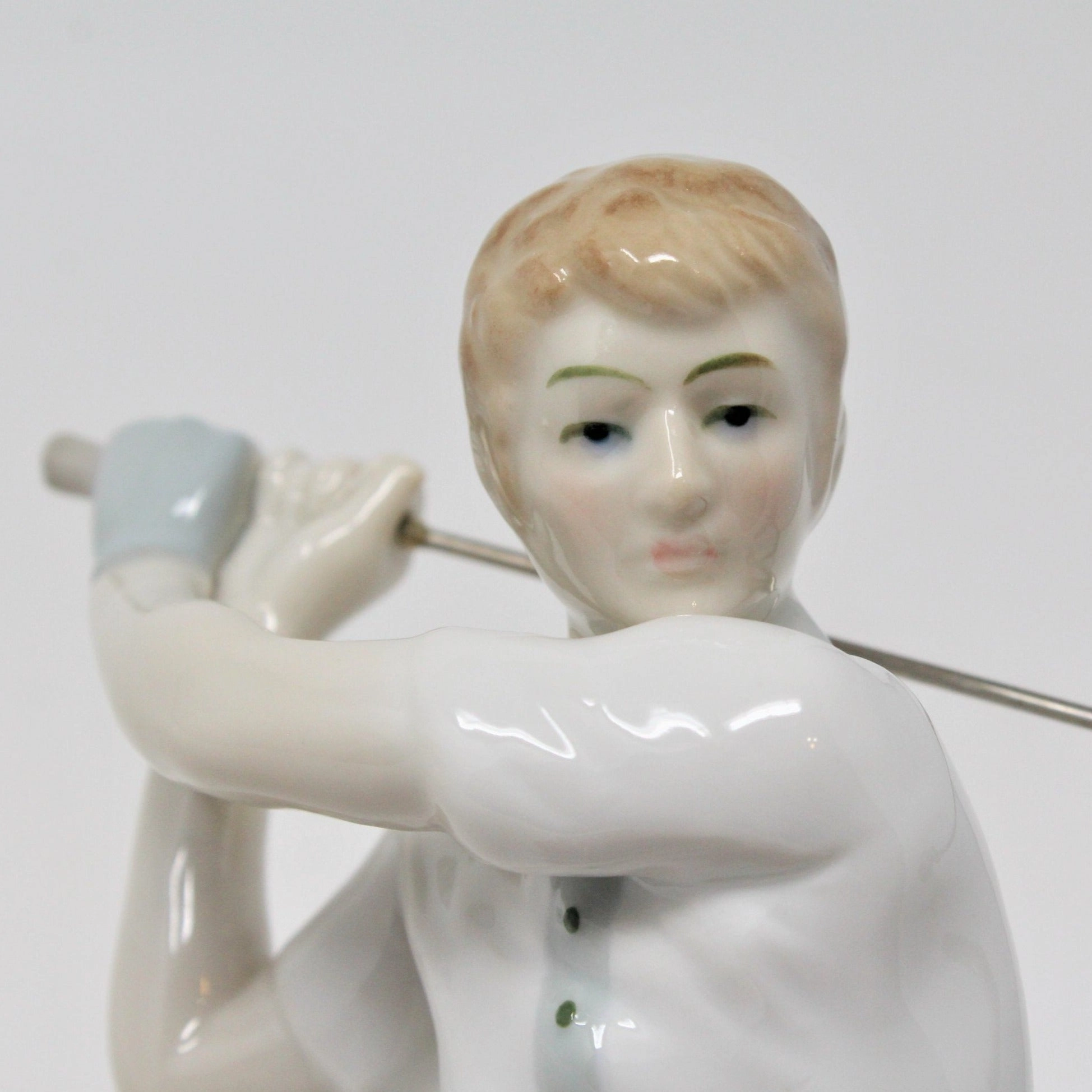 Figurine, Ardalt, Golfer, Hand Painted, Vintage