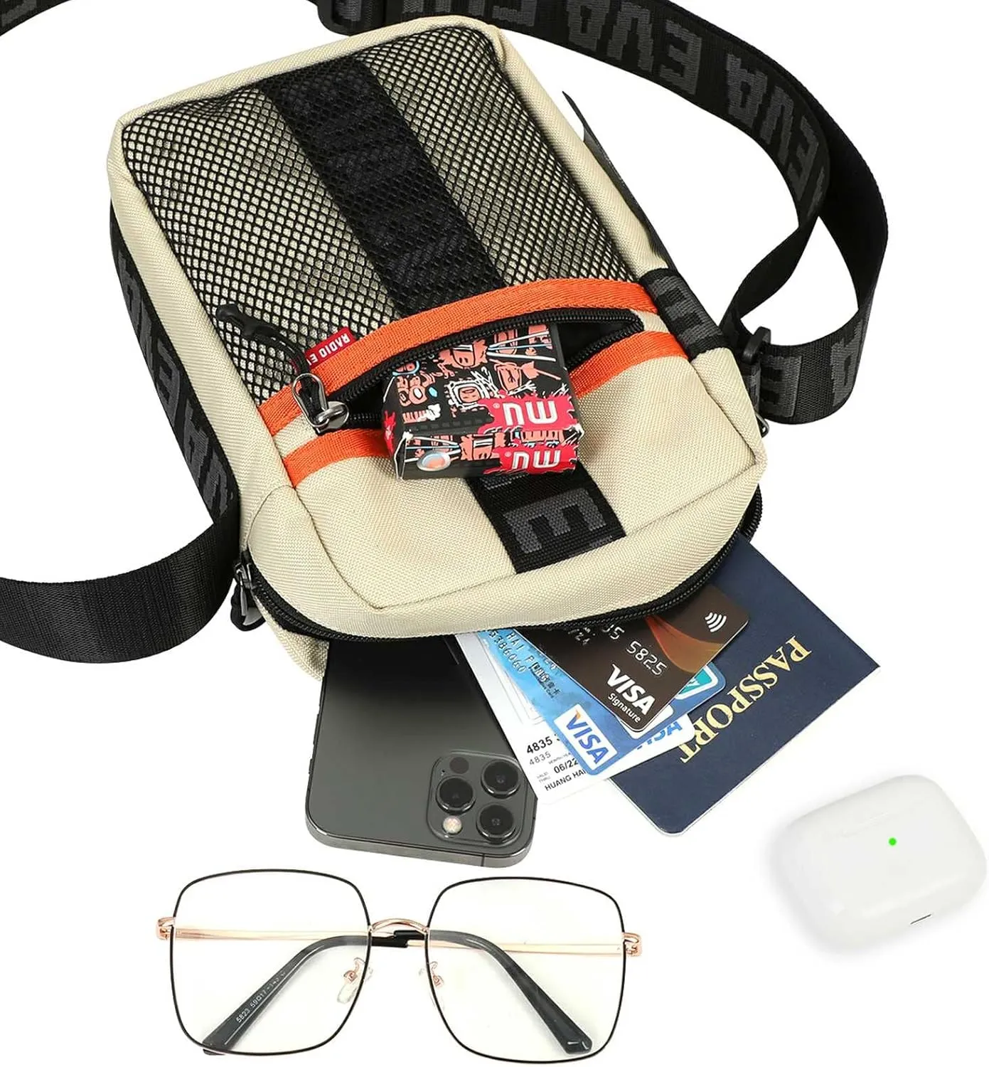 FIREFIRST Neon Genesis Evangelion Shoulder Bag RADIO EVA 10th Anniversary Evangelion Merch Crossbody Bag Worn by Asuka