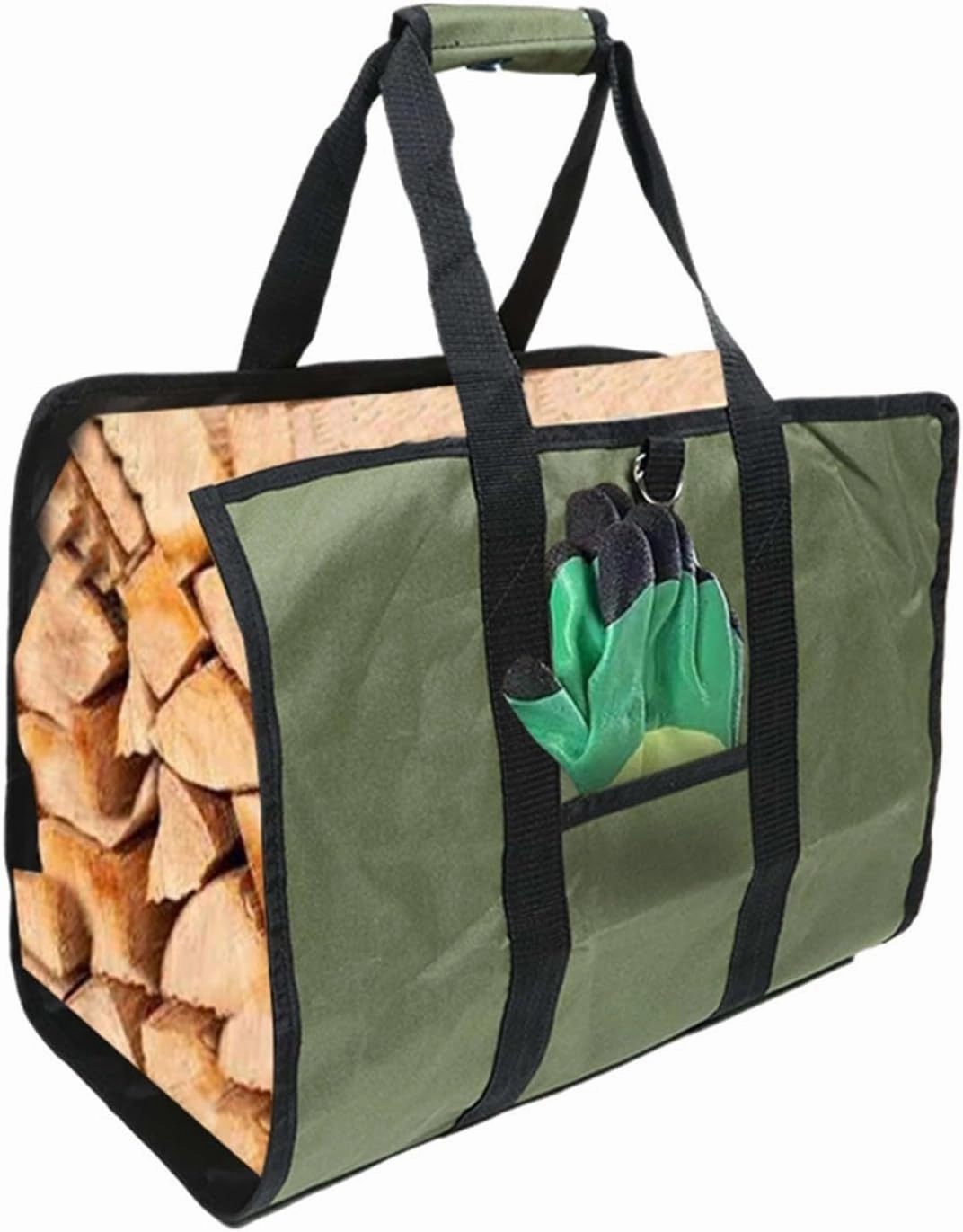 Firewood Bag Portable Heavy Duty Large Capacity Tote Bag Firewood Storage Tote With Handle For Camping Travel Multipurpose Bag Storage Rack for Firewood
