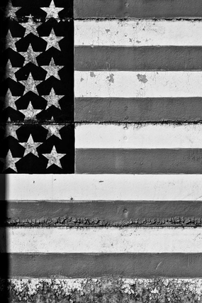 Flag - A Black and White Photograph (IMG_1237)