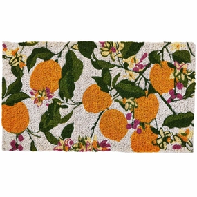 Floral Lemoncello Coir Mat - 17" x 30"
