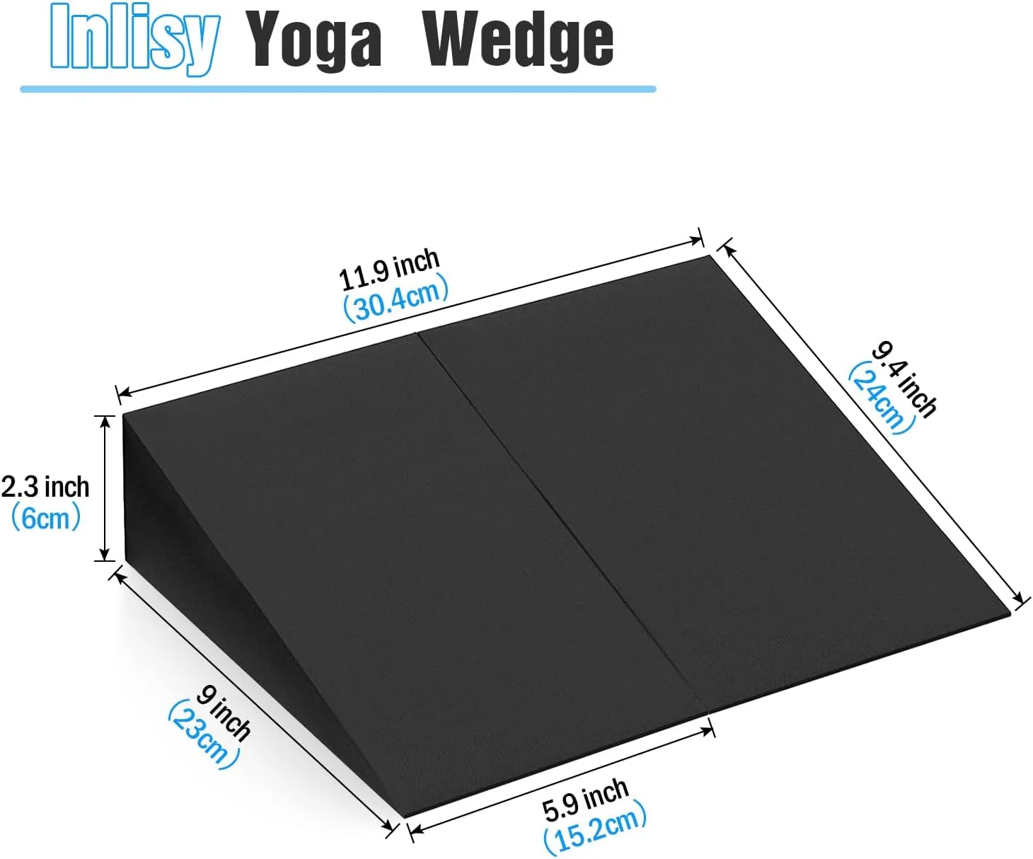 Foam Wedge Slant Board, 2-pcs Update Calf Stretcher, Squat Wedges for Yoga, Foot Rehabilitation and Stretching, and Physical Therapy