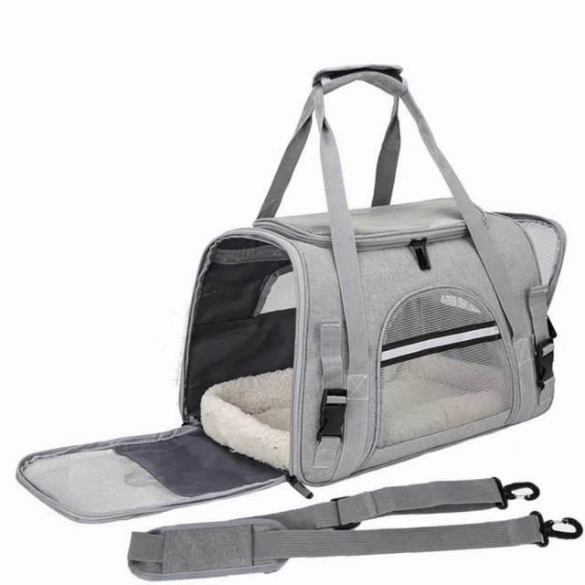Foldable Cat Dog Carrier: Portable, Soft & Convenient