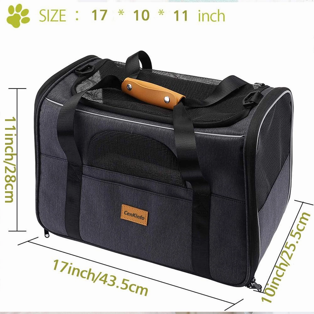 Foldable Cat Dog Carrier: Portable, Soft & Convenient