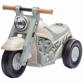 Foot to Floor Toddler Ride on Toy, Sliding Toddler Car with Music and Bubble, for 2-5 Years Old, Cream White