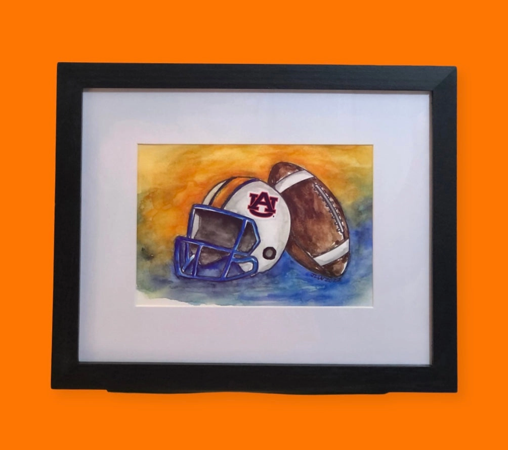 Football Helmet Original Painting