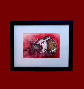 Football Helmet Original Painting