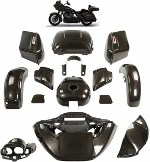 For Road Glide / HR3 Color-Matched Sumatra Brown Fairing Body Kit Fits for 2015-later Harley FLTRX, Razor Tour Pack   Hard Saddlebags   Gas Tank   Inner&Outer Fairing   Fender   Fender Fascia