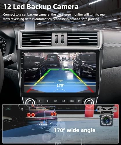 for Honda Accord 2003-2007 Android Car Radio Stereo 10.1 inch Capacitive HD Touch Screen Mirror Link GPS Navigation Head Unit with WiFi Bluetooth USB FM Car Audio Steering Wheel Controls