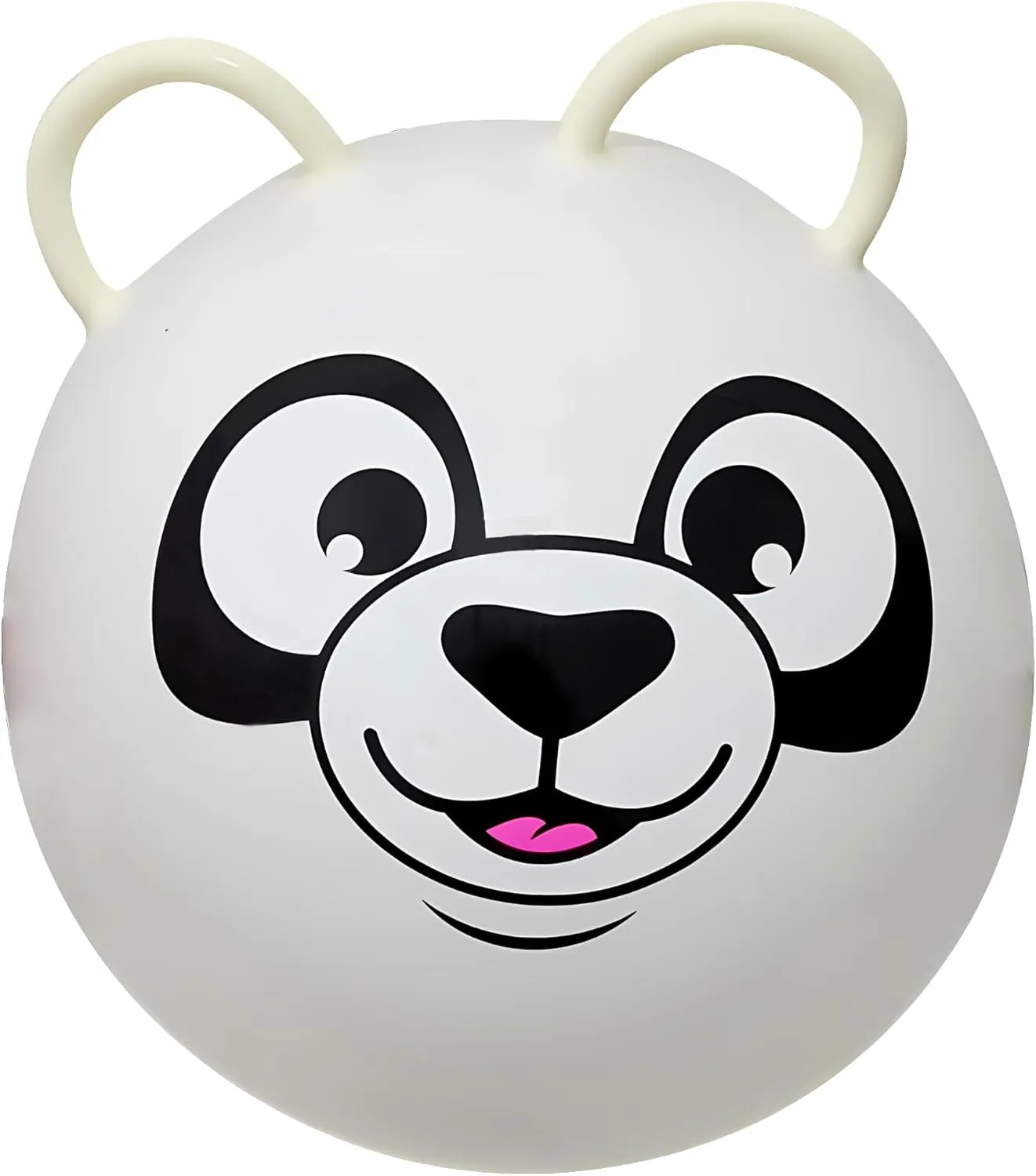 Forest & Twelfth Kids 20” Hopper Ball with 2 Handles – Inflatable Hopping Ball for Bouncing Fun – Multi-Function Jump Ball for Kids Ages 3  (White Panda)
