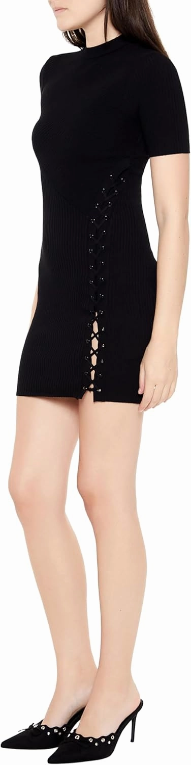 Forever 21 Women's Lace-up Mini Sweater Dress
