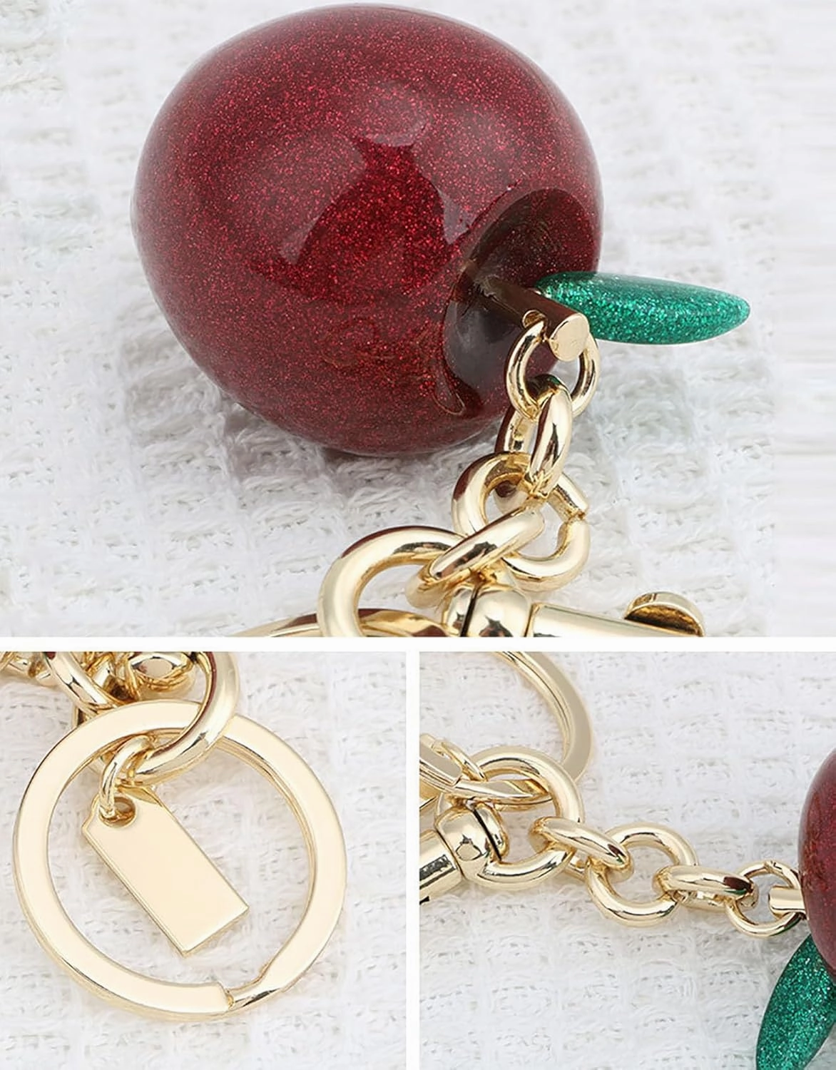 Fruit Bag Charm Key Chain Accessory Purse Charm Gifts for Women