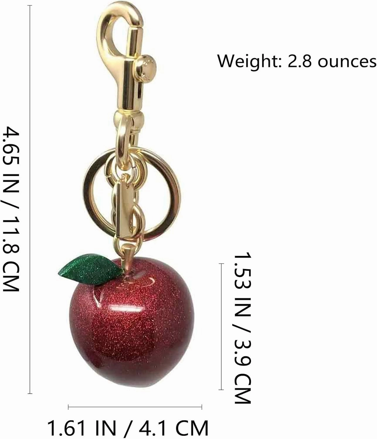 Fruit Bag Charm Key Chain Accessory Purse Charm Gifts for Women