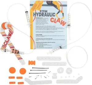 Fun Express 5" x 10" STEM Hydraulic Claw Activity Learning Challenge Craft Kit - Makes 12