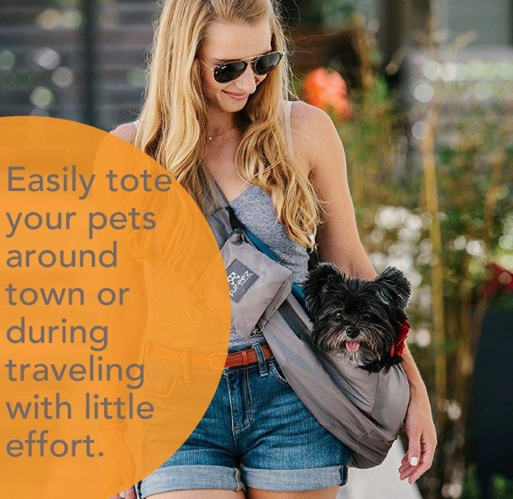 Fur-eez Portable Pet Sling Carrier for Small Pets