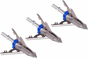 G5 Deadmeat V2 3-Blade 1.5" Cutting Dia. Stainless Steel Expandable Bow Hunting Standard Archery Mechanical Broadheads, 3-Pack & 1 BMP Tip