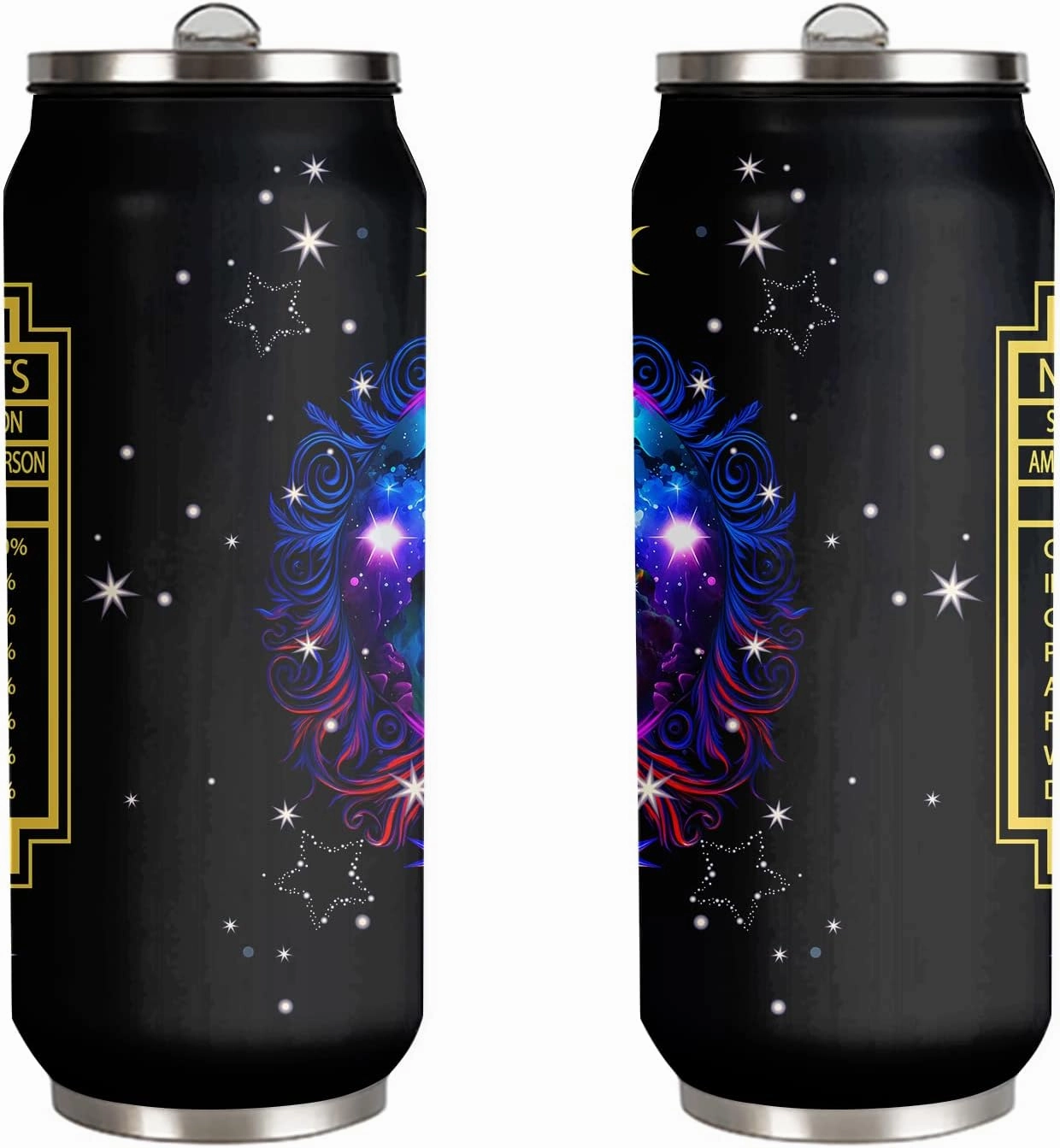 Gemini Constellation Tumbler Zodiac Stainless Steel Tumbler Men Women Astrology Fans Birthday Gifts Zodiac Tumbler With Straw Lid Coffee Mugs Car Cup - 17 Oz