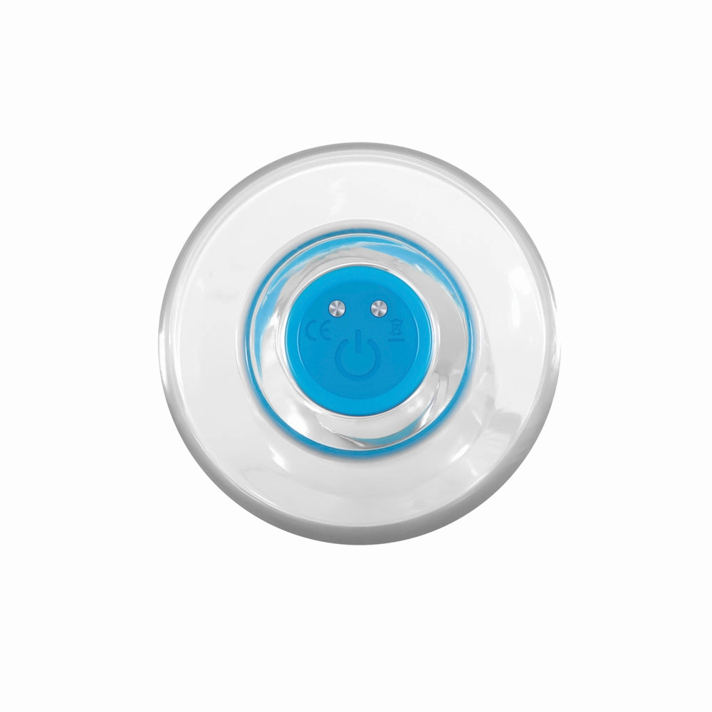 Gender X Electric Blue Rechargeable Remote-Controlled Vibrating Anal Plug Clear/Blue