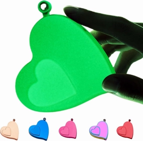 Generic Heart Shaped Lighter, Love Lighters, 100 Languages 'I Love You' Micro Projection, Cool Electronic Lighter, Gas Refillable and Rechargeable (Luminous white)