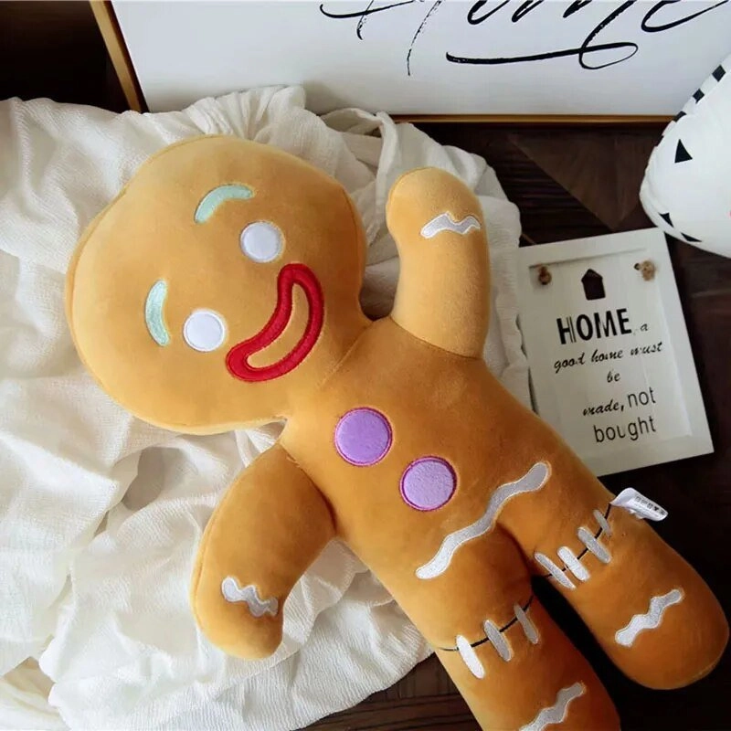 Gingerbread Man Plush Cushion Pillow